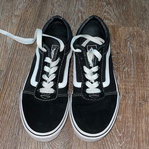 Black and white vans